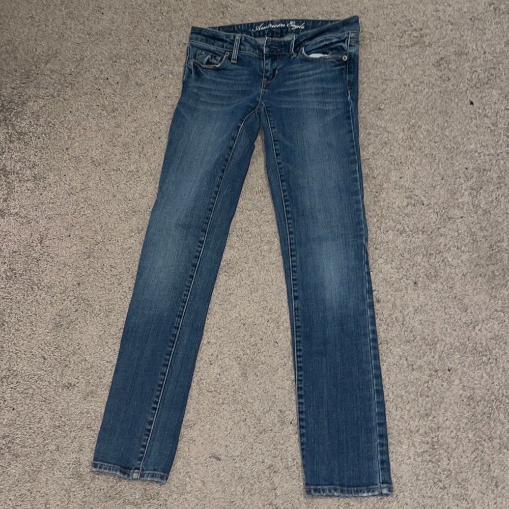 American Eagle blue jeans - size 12-14 girls